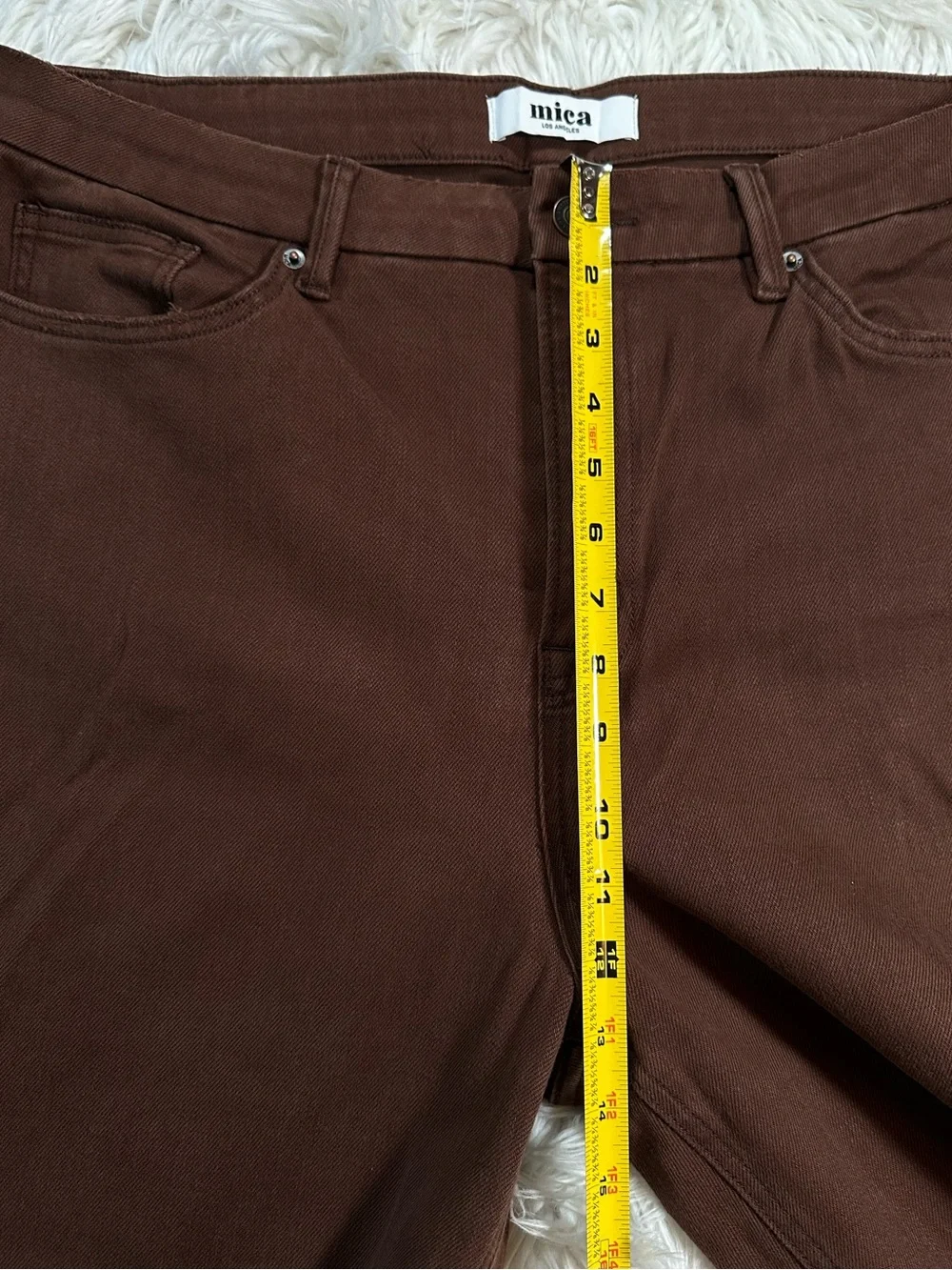 Mica Los Angeles • Chocolate Brown Straight Leg Jeans